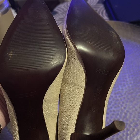 Cole Haan white snakeskin pumps - Picture 5 of 5